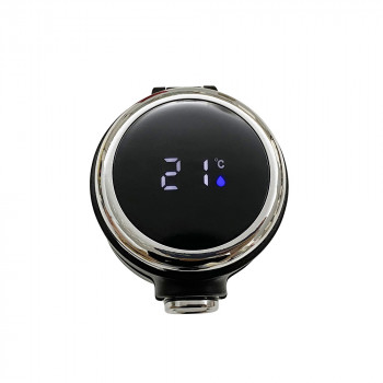 KUBEK TERMICZNY 420 ML Z WYŚWIETLACZEM LED CZARNY