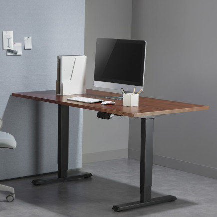 Biurko elektryczne bez blatu  ergo office, do pracy stojąco-siedzącej, max. 125kg, max. wys. 1280mm, dotykowy panel, er-422