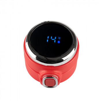 KUBEK TERMICZNY 420 ML Z WYŚWIETLACZEM LED CZERWONY