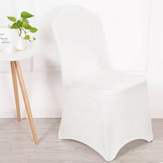 Pokrowiec na krzesło cateringowe biały greenblue, 88x50x45cm, spandex, gb374