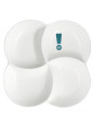 Naczynie Porcelanowe 4-dzielne Regular 26,5cm Kremowe EAN: 5902689805356