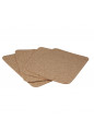 Podkładki prostokątne z naturalnego korka 40x30cm, zestaw 4 szt. EAN: 5907618120029
