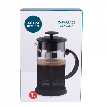 Zaparzacz dzbanek do herbaty i kawy tłokowy French Press 1 l