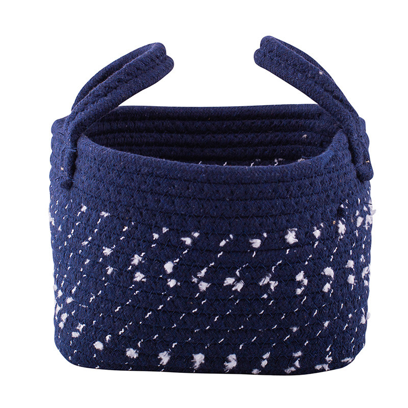 Kosz pleciony granatowy 19x19x14 cm n/n bz, EAN: 5904252307205