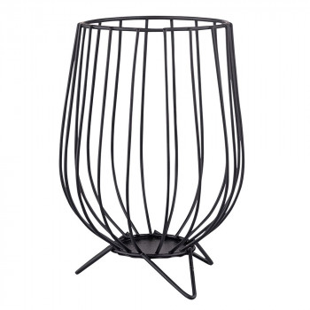 Świecznik metalowy na nóżkach 11x11x16 cm n/n bz EAN: 5904252327029