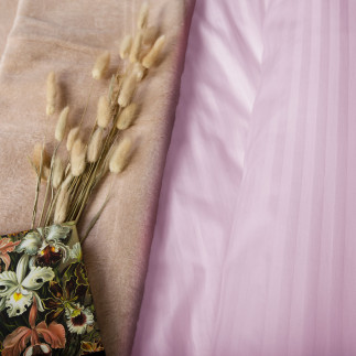 Pościel satyna bawełniana cizgili lila/180x200 exclusive