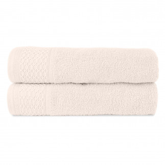 Ręcznik d bawełna 100% solano krem + ciemny brąz (p) 2x30x50+2x50x90+2x70x140 kpl.