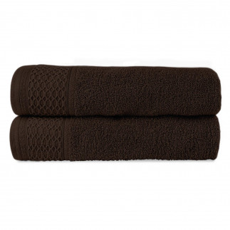Ręcznik d bawełna 100% solano krem + ciemny brąz (p) 2x30x50+2x50x90+2x70x140 kpl.