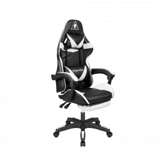 Fotel gamingowy kruger&matz gx-150 czarno-biały