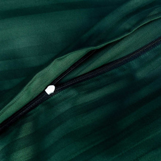 Pościel satyna bawełniana cizgili dark green/220x200 exclusive