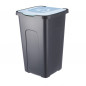 Kosz do segregacji 50l czarny/niebieski pastel EAN: 5904252365809