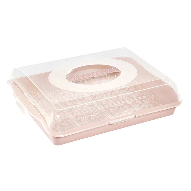 POJEMNIK NA CIASTO PARTY-BUTLER 45x35x11CM NORDIC PINK (10677)