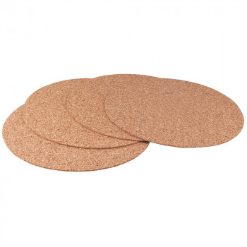 KPL. 4 PODKŁADEK OKRĄGŁYCH ŚR.30CM KOREK NATURALNY