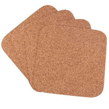 KPL. 4 PODKŁADEK KWADRATOWYCH 30X30CM KOREK NATURALNY