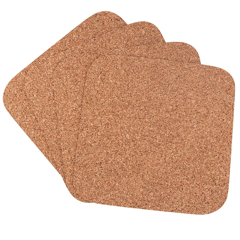 Kpl. 4 podkładek kwadratowych 30x30cm z naturalnego korka - EAN: 5907618120050