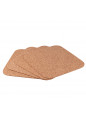 Kpl. 4 podkładek kwadratowych 30x30cm z naturalnego korka - EAN: 5907618120050