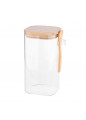 Pojemnik kwadratowy borosilikat 1200ml z bambusową pokrywką i łyżeczką n/n bz EAN: 5904252332146 Pojemnik kwadratowy borosilikat 1200ml z bambusową pokrywką i łyżeczką n/n bz EAN: 5904252332146