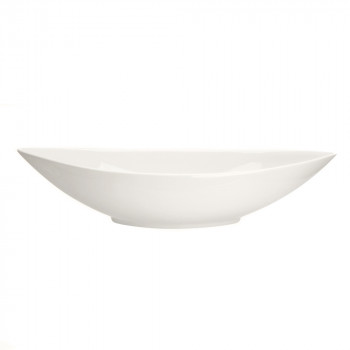 Półmisek salaterka porcelanowa Regular łódka kremowa 30 cm