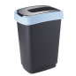 Kosz do segregacji z pokrywą uchylną czarny/niebieski pastel 25l EAN: 5904252366769