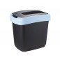 Kosz do segregacji z pokrywą uchylną czarny/niebieski pastel 15l EAN: 5904252366684