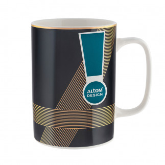 Kubek porcelanowy Modern Art czarny 350 ml