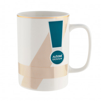 Kubek porcelanowy Modern Art biały 350 ml