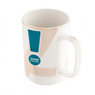 Kubek porcelanowy Modern Art biały 350 ml