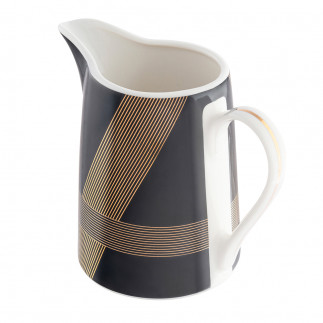 Mlecznik dzbanek do mleka porcelanowy Modern Art czarny 250 ml