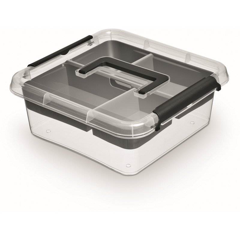 Simplestore Pojemnik do Przechowywania z Pokrywą i Rączką 29x29x11cm 6l EAN: 5902541137724