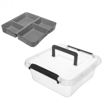SIMPLESTORE INSERT POJEMNIK DO PRZECHOWYWANIA Z POK. I RĄCZKĄ 29X29X11CM 6L (1377)