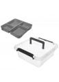 Simplestore Pojemnik do Przechowywania z Pokrywą i Rączką 29x29x11cm 6l EAN: 5902541137724