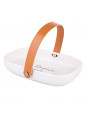 Organic Owalne Naczynie Porcelanowe ze Skórzaną Rączką 20x14 cm n/n bz, EAN: 5907508168582