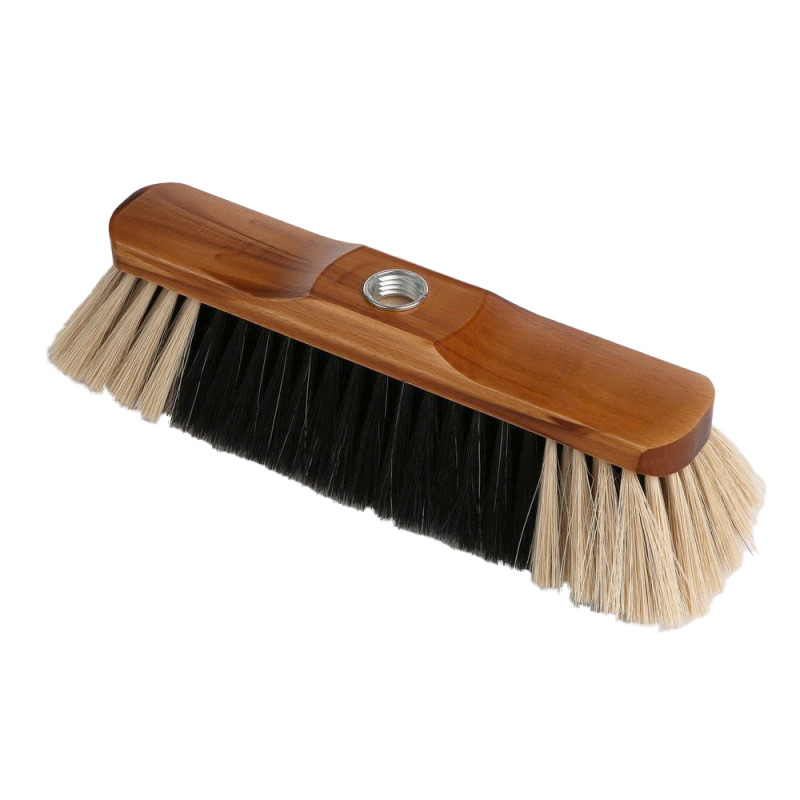 SZCZOTKA DO ZAMIATANIA LAKIEROWANA MIESZANKA MAHOŃ/BRĄZ/NATURAL(5/28-38-65)