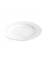 Talerz obiadowy porcelanowy MariaPaula Złota Linia biały 26 cm