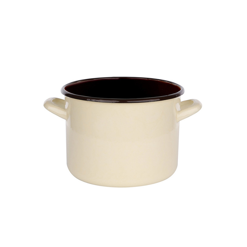 Garnek prosty 2,2l śr.16cm wys.12cm krem/ciemny środek EAN: 5907508144319