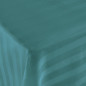 Prześcieradło satyna bambusowo-bawełniana stripe sea turquoise/220x260
