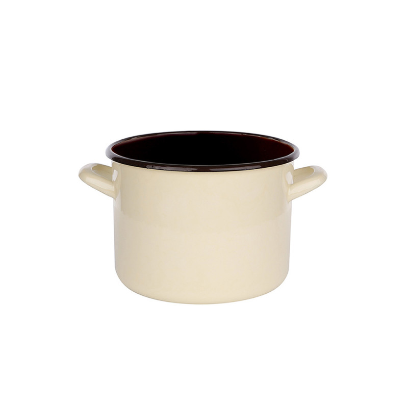 Garnek prosty 1,5l śr.14cm wys.11cm krem/ciemny środek EAN: 5907508144302