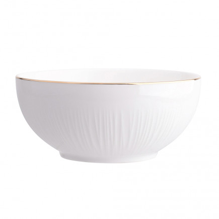 ALESSIA ZŁOTA LINIA MISKA NBC 15,5 CM 550 ML PORCELANA KREMOWA