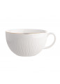 Filiżanka Jumbo Alessia Złota Linia 300 ml Porcelana Kremowa n/n bz, EAN: 5904252334492