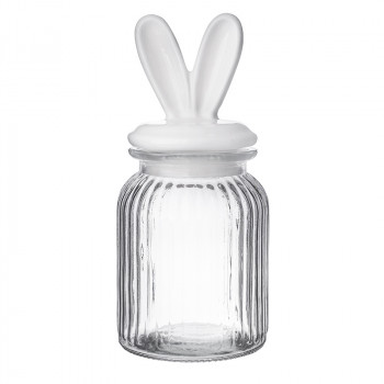 POJEMNIK RELIEF 900ML Z CERAMICZNA POKRYWKĄ USZY