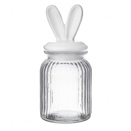 POJEMNIK RELIEF 900ML Z CERAMICZNA POKRYWKĄ USZY