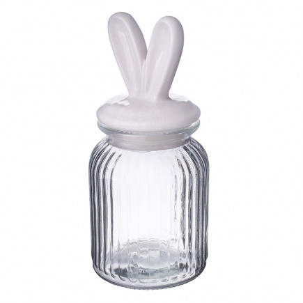 POJEMNIK RELIEF 900ML Z CERAMICZNA POKRYWKĄ USZY