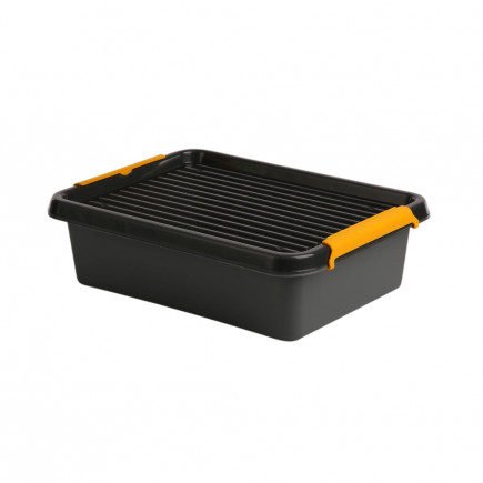 Pojemnik do przechowywania rzeczy / zabawek z pokrywką Orplast Solid Store Szary 8,5 l