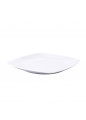 Talerz deserowy porcelanowy MariaPaula Moderna Biała kwadratowy 18 cm
