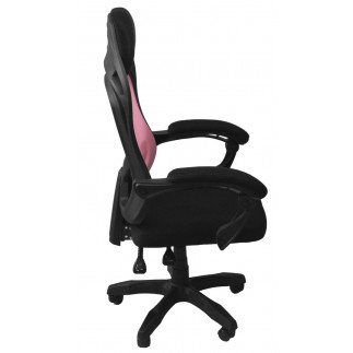 Fotel obrotowy krzesło biurowe oscar czarno różowy