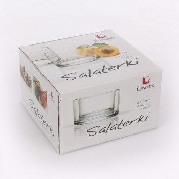 Kpl. salaterek prasowanych śr. 11 cm + śr. 14 cm w kolorowym opakowaniu EAN: 5908214617029